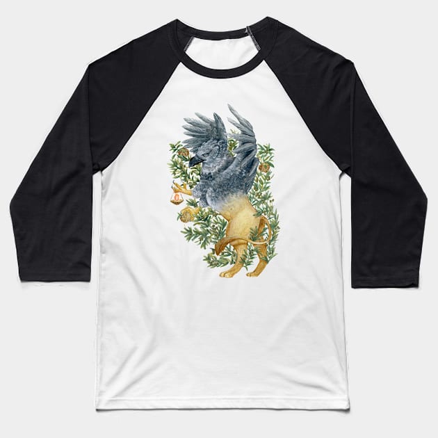 Gryphon with Golden Apples Baseball T-Shirt by catherold